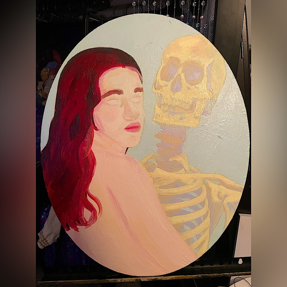 “Waltzing with Death” Oil Painting by KateM (Original)